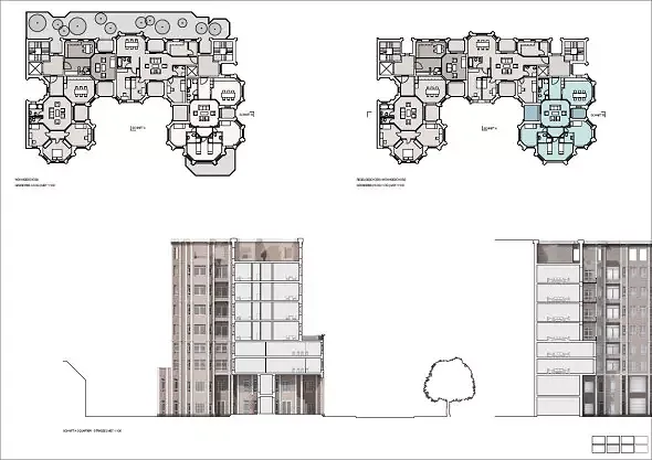 Grundriss | Gebäudeschnitt | Zürcherstrasse |