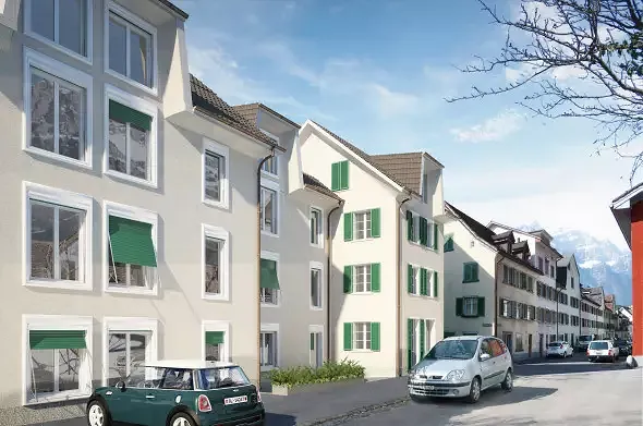 Aussenperspektive - Ansicht Rosengasse