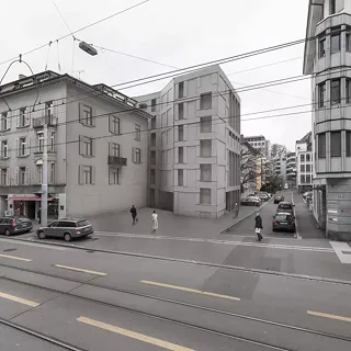 Fassade und Raum - Tanzhaus Seefeldstrasse 9