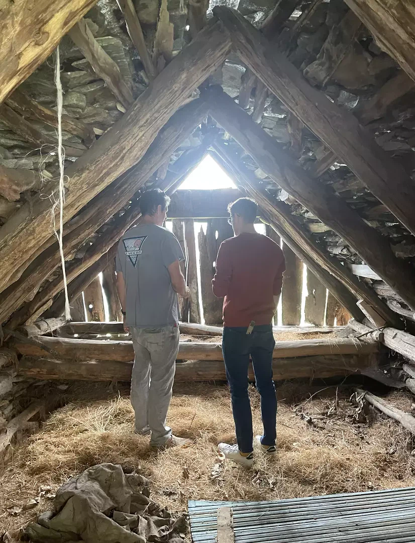 Dach des kleinen Rusticos vor dem Umbau