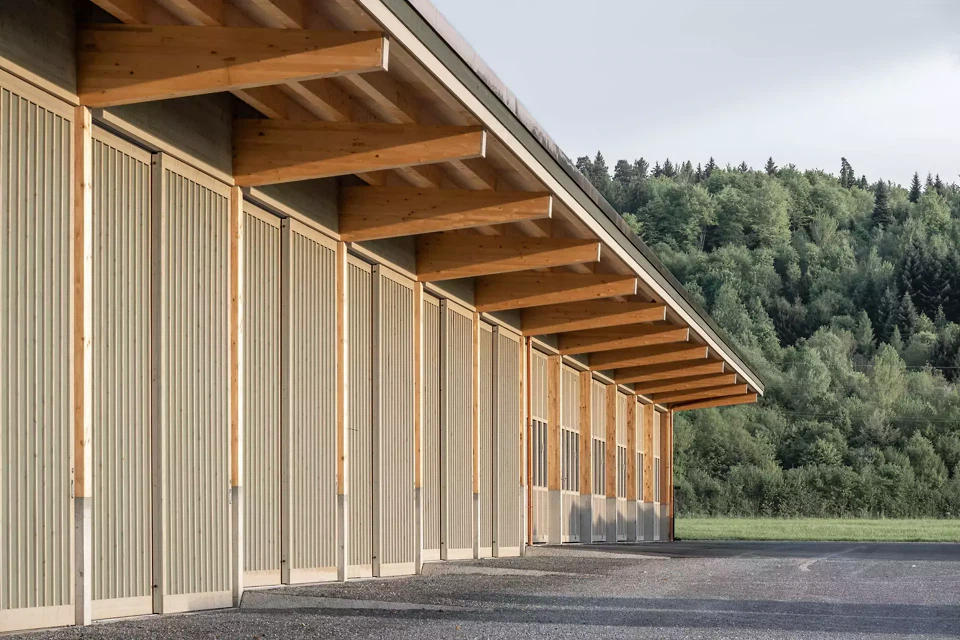 Structure en bois marquante