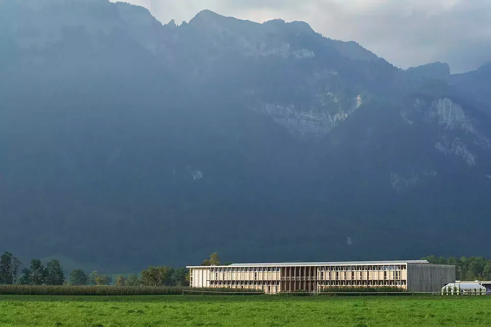 niché dans la belle campagne