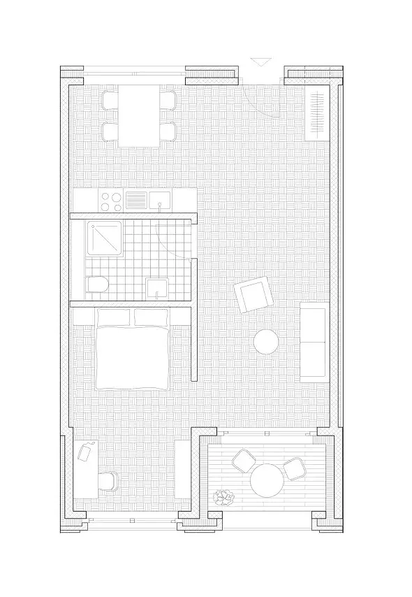Grundriss des Zimmers Standard