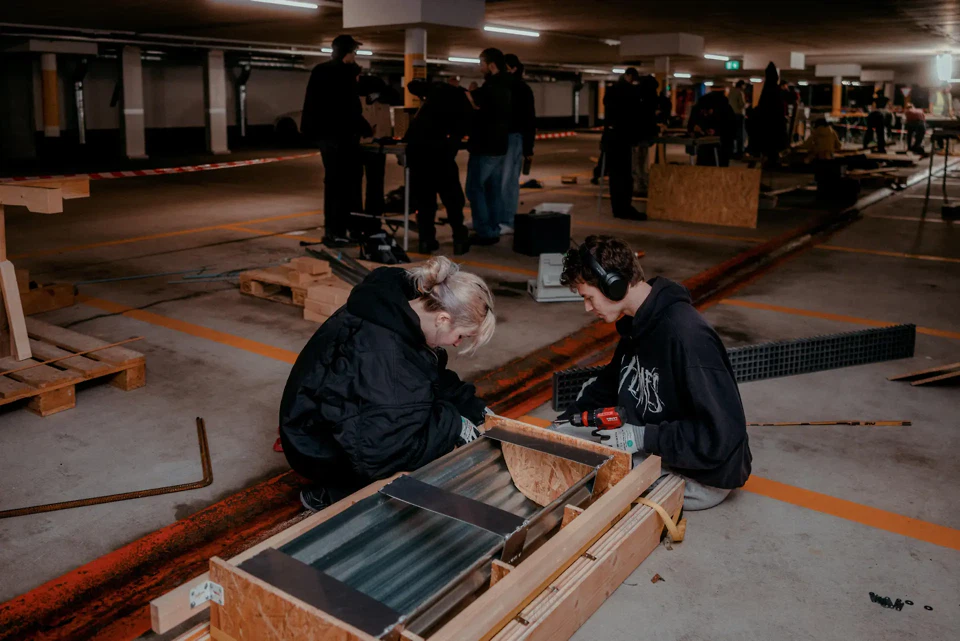 Knotenworkshop  – Schalungen aus wiederverwendeten Materialien