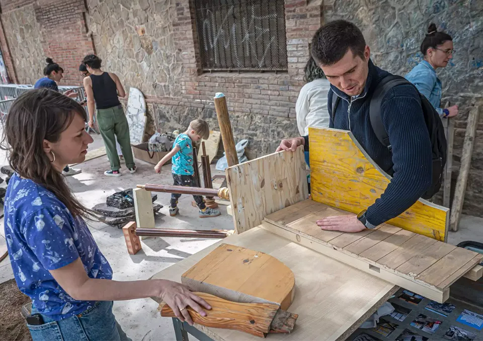 Atelier de réutilisation des matériaux
