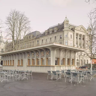 Reconstruction du kiosque de la Bürkliplatz, Zurich