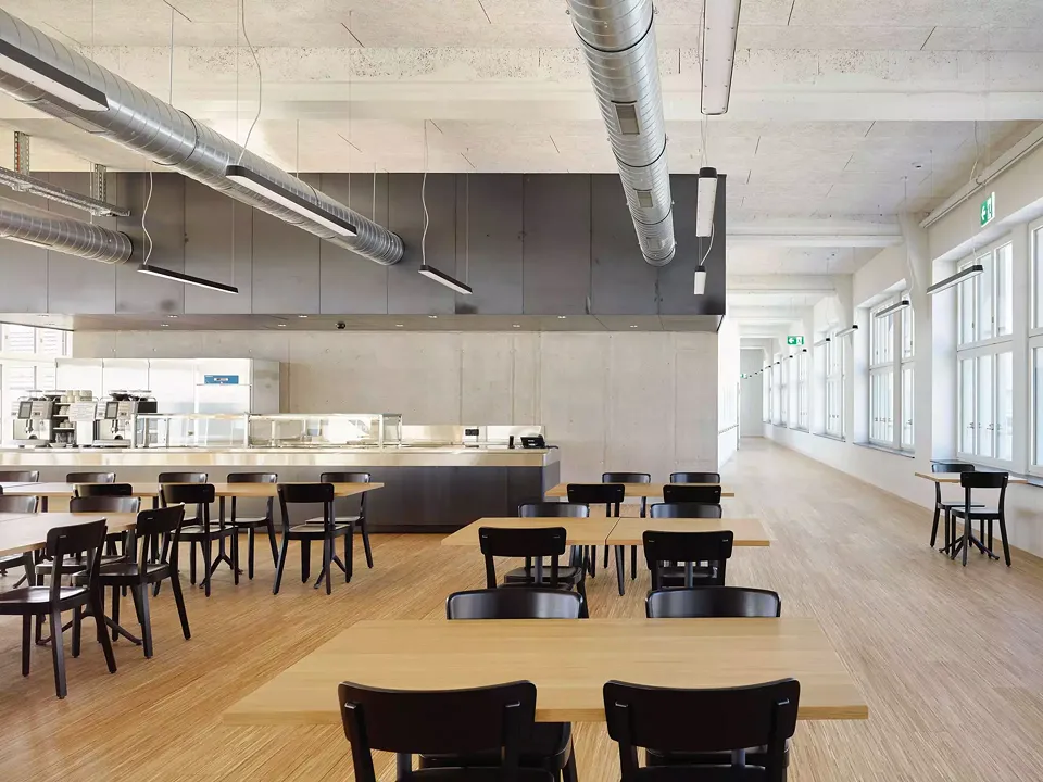 Cafétéria à l'atelier