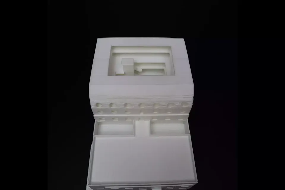 Käselager Modell 1:200