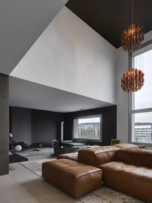 Pièce d'habitation indivduelle sur deux étages