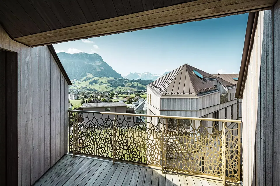 Blick aus einer Loggia zu Liebwylen 4