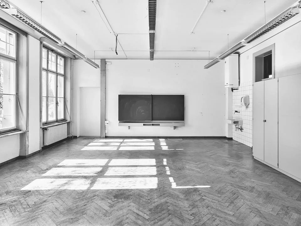 Salle de classe avant travaux
