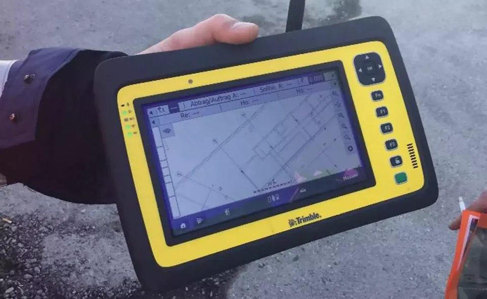 BIM to Field, Schalungsbild auf der Baustelle