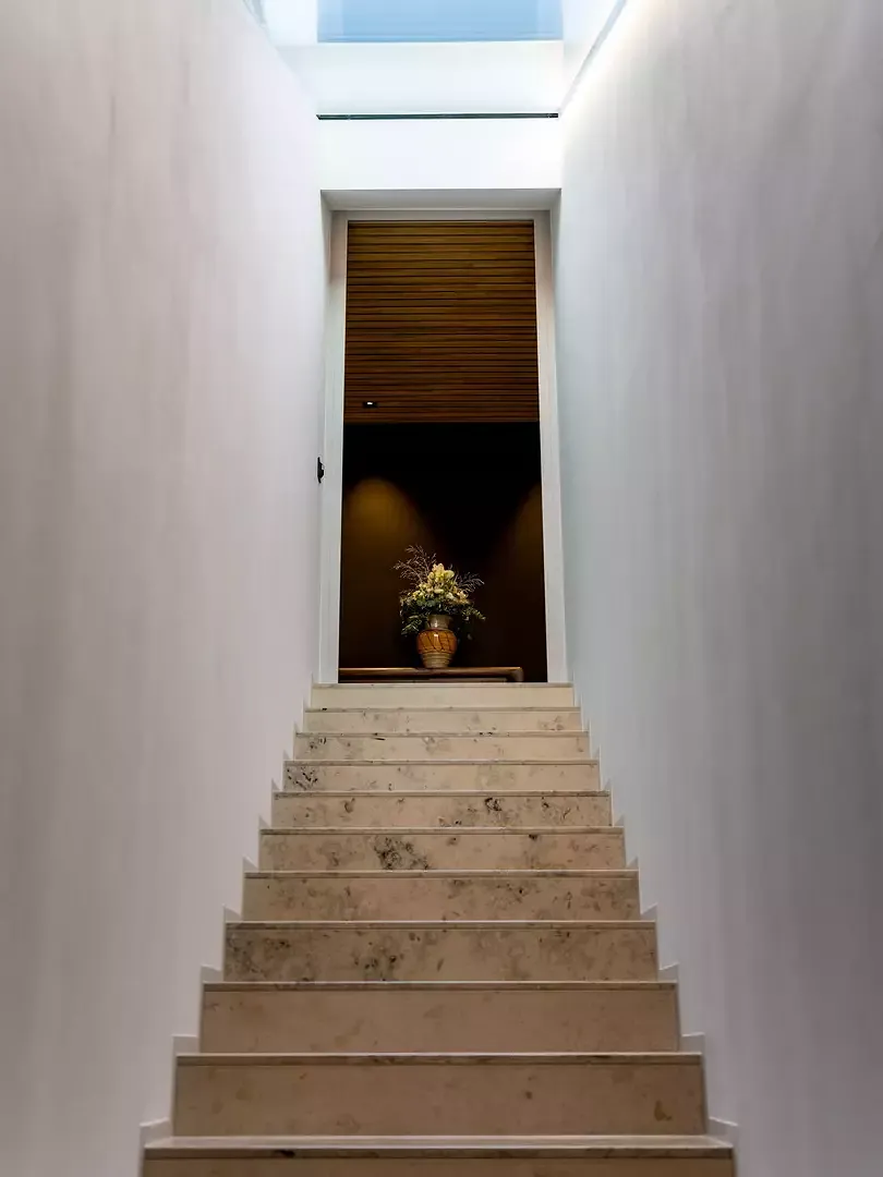 Treppe mit Oblicht