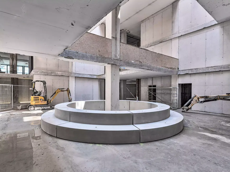 Buck 40 Umnutzung Gewerbe- und Bürohaus - Baustelle - Atrium 