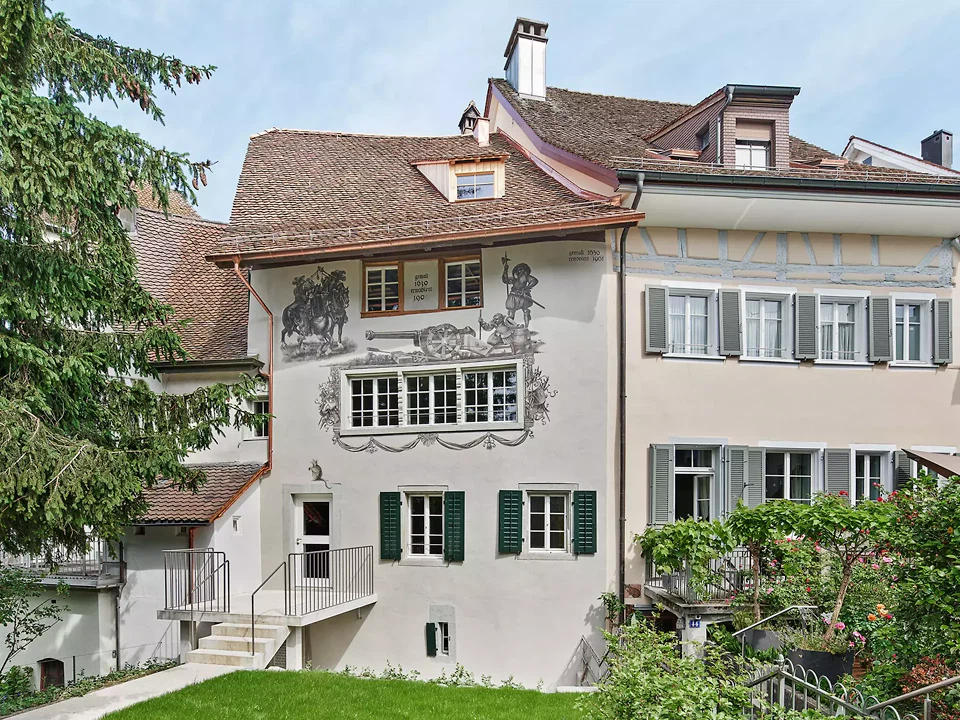 Pfrundhaus Keiser, Kanonenhaus, Zug – Fassade Seite Grabenstrasse