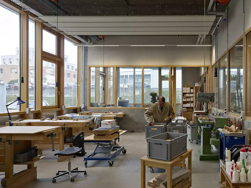 Vue atelier bois