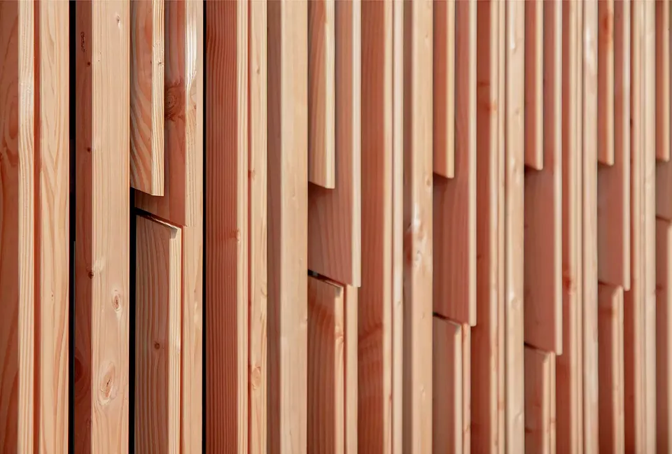 Nordfassade, Balkenfassade, Close-up