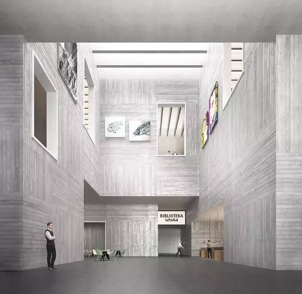 Visualisierung zentrale Halle