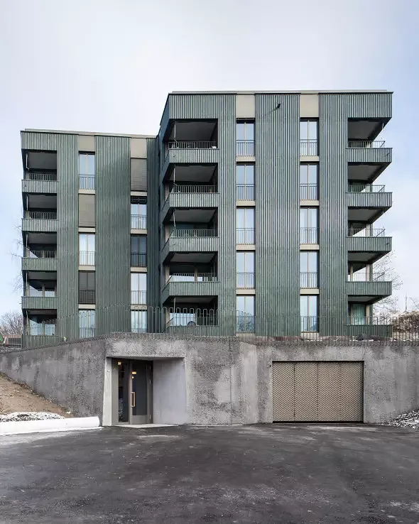 Accès  principale de la maison et esplanade
