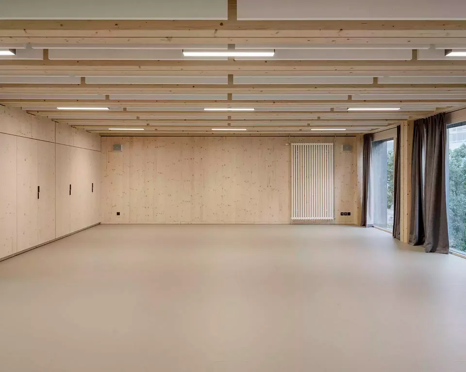 Salle de rythmique et de repos, site de Vieusseux