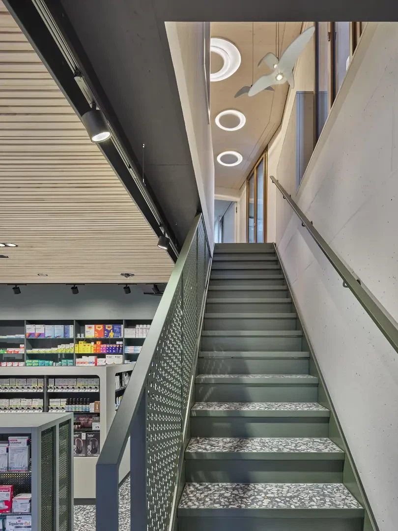 Treppe zum Obergeschoss