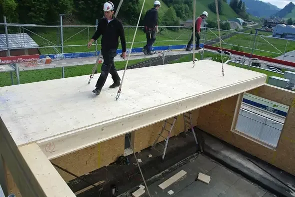 Aufrichten Deckenelemente