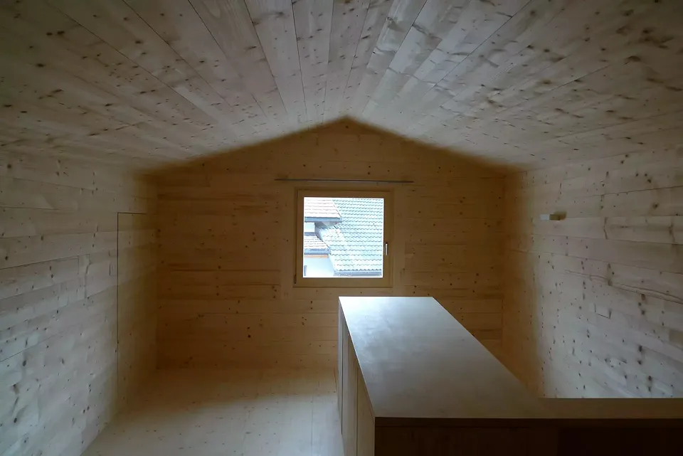 Dachkammer - Fichtentäfer