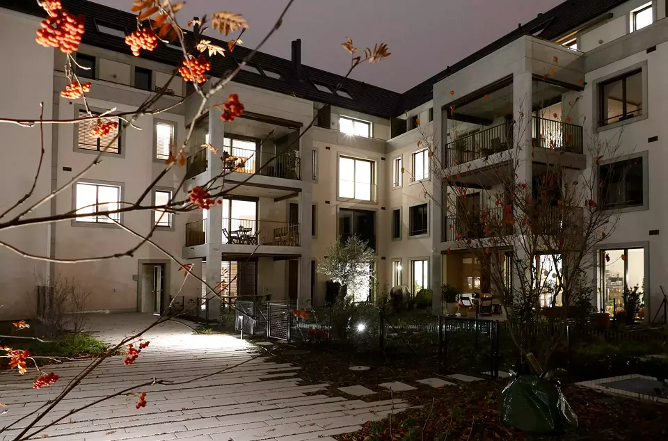 Ansicht Gartenseite/Innenhof