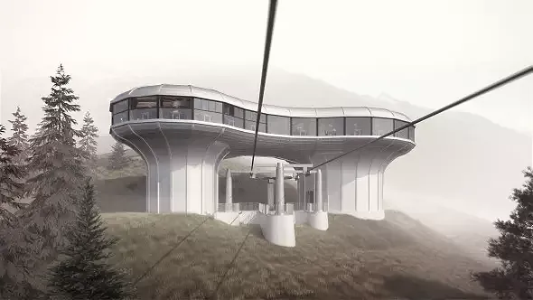 Aussenvisualisierung aus Gondel