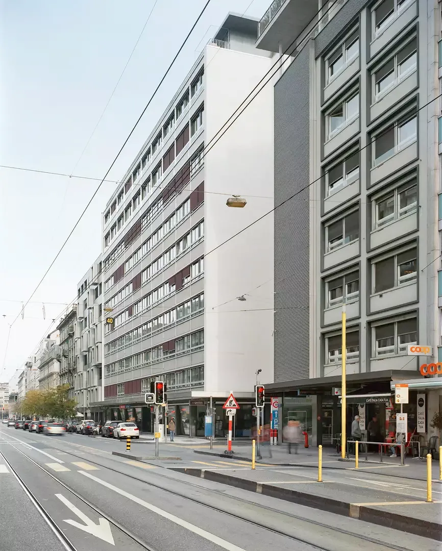 Vue depuis la rue de Lausanne