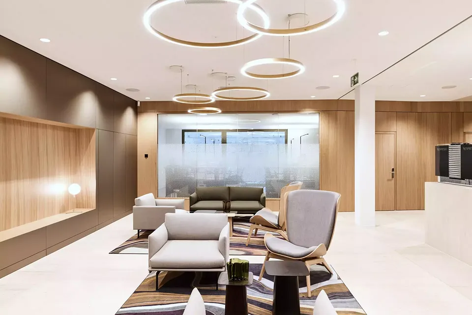 Empfangszone mit Lounge
