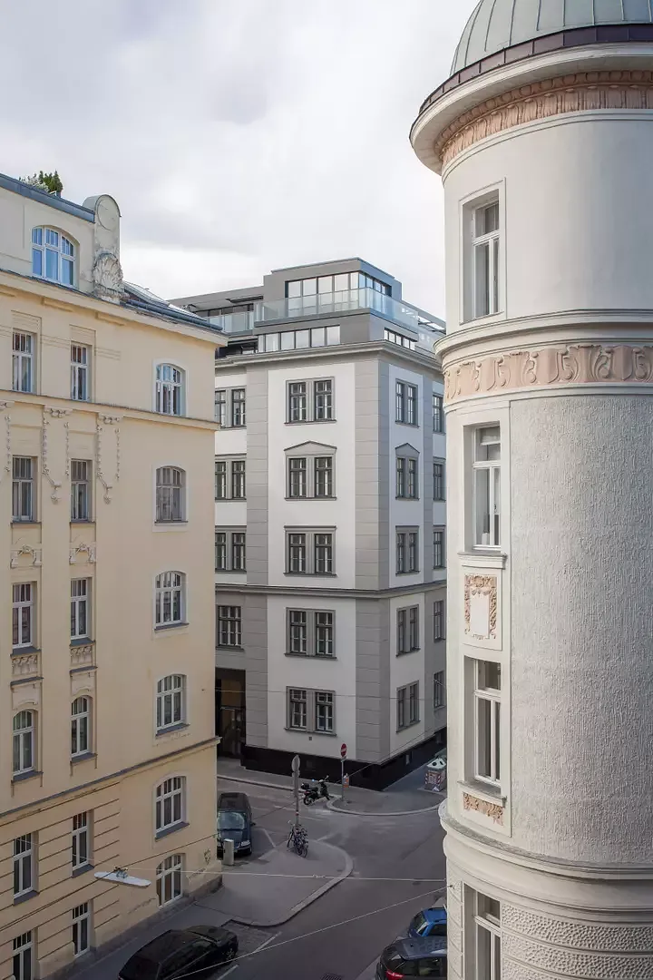 Durchblick auf Ecke Krotenthalergasse
