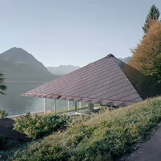 Haus mit zwei Stützen
