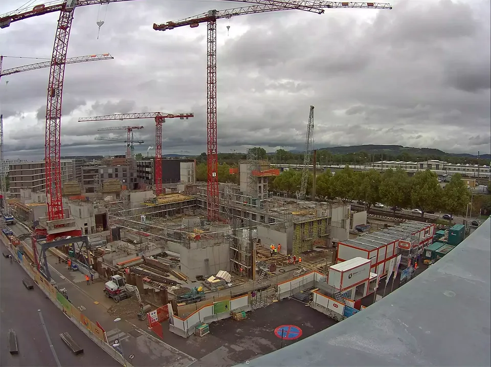 Baustelle Erlenmatt Baufeld A