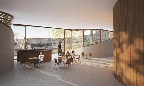 Café avec vue sur le «Creux-du-Van»