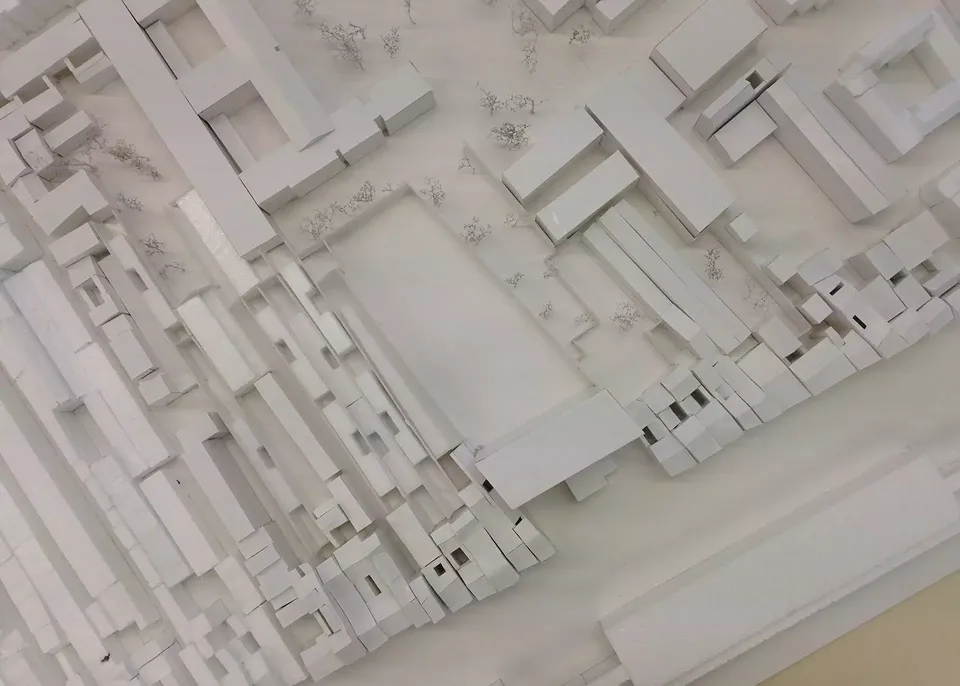 Photo aérienne maquette