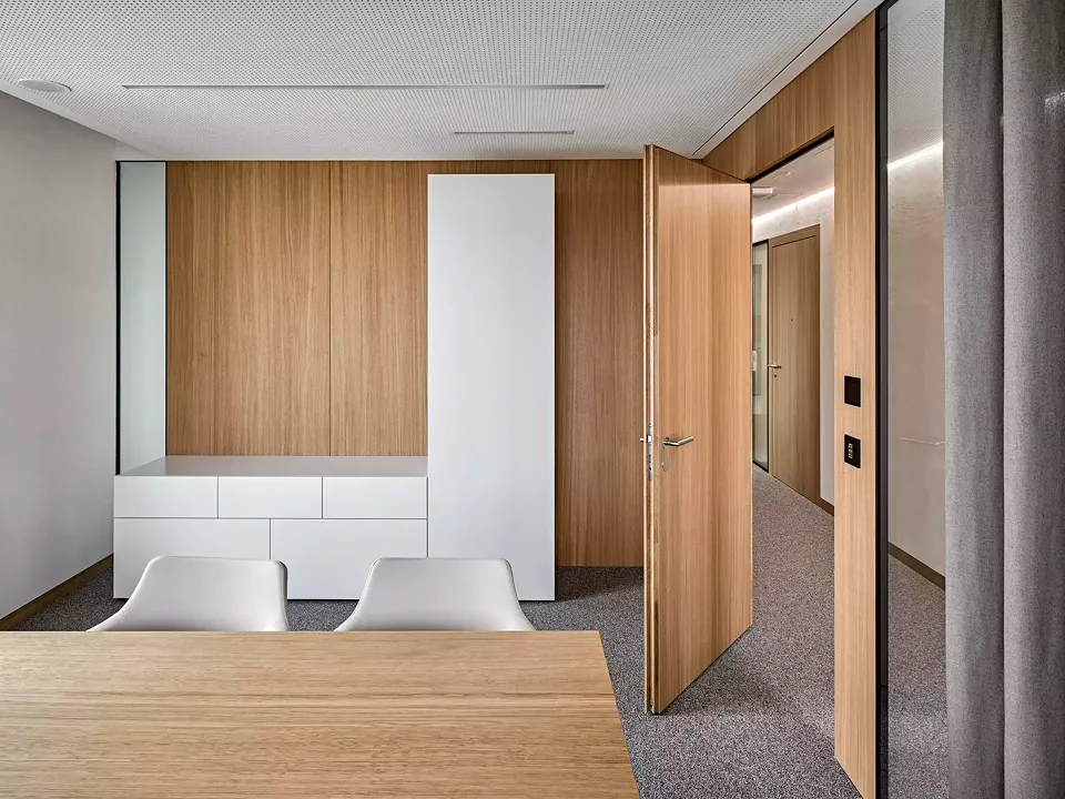 Ausblick in den Arbeitsräumen