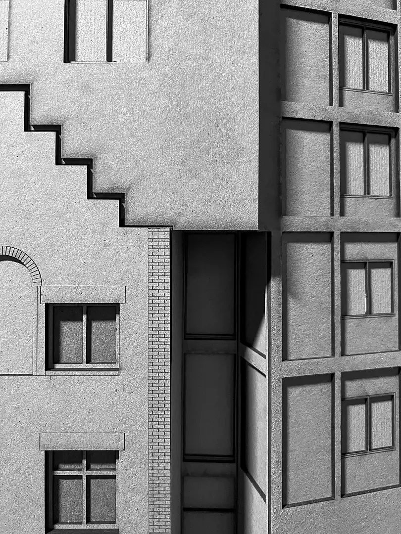 Modellfoto Detail Verschränkung