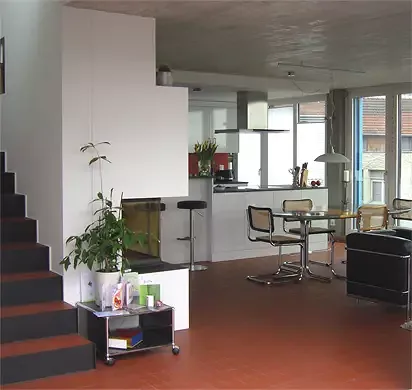 Salle de séjour et cuisine