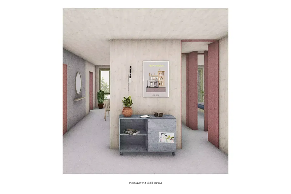 Wohnzimmer grünes Haus