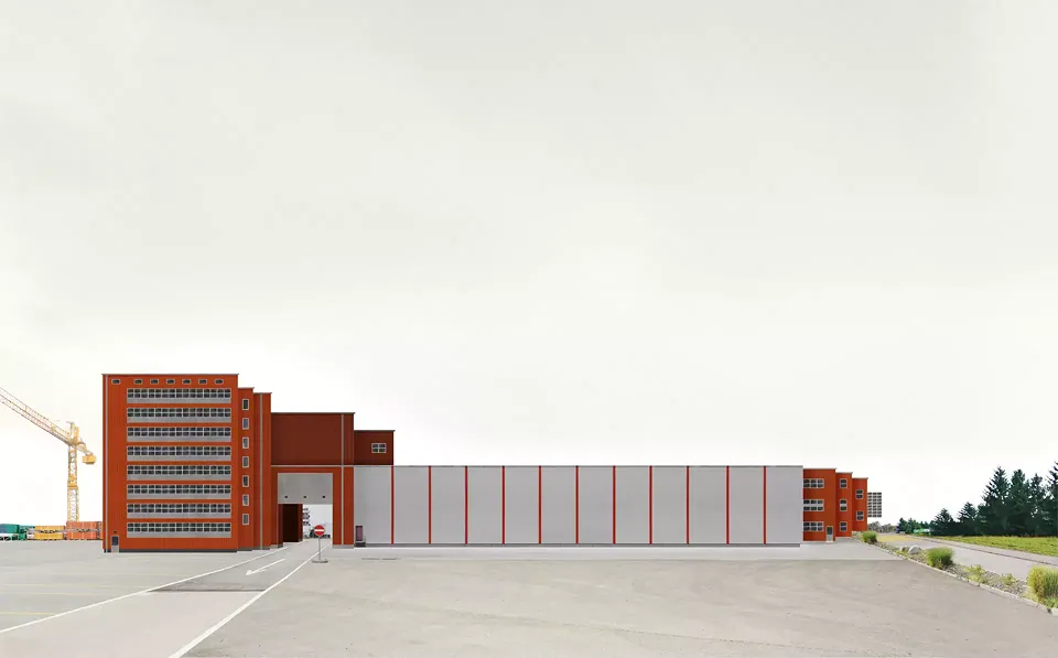 Red Stripes Building