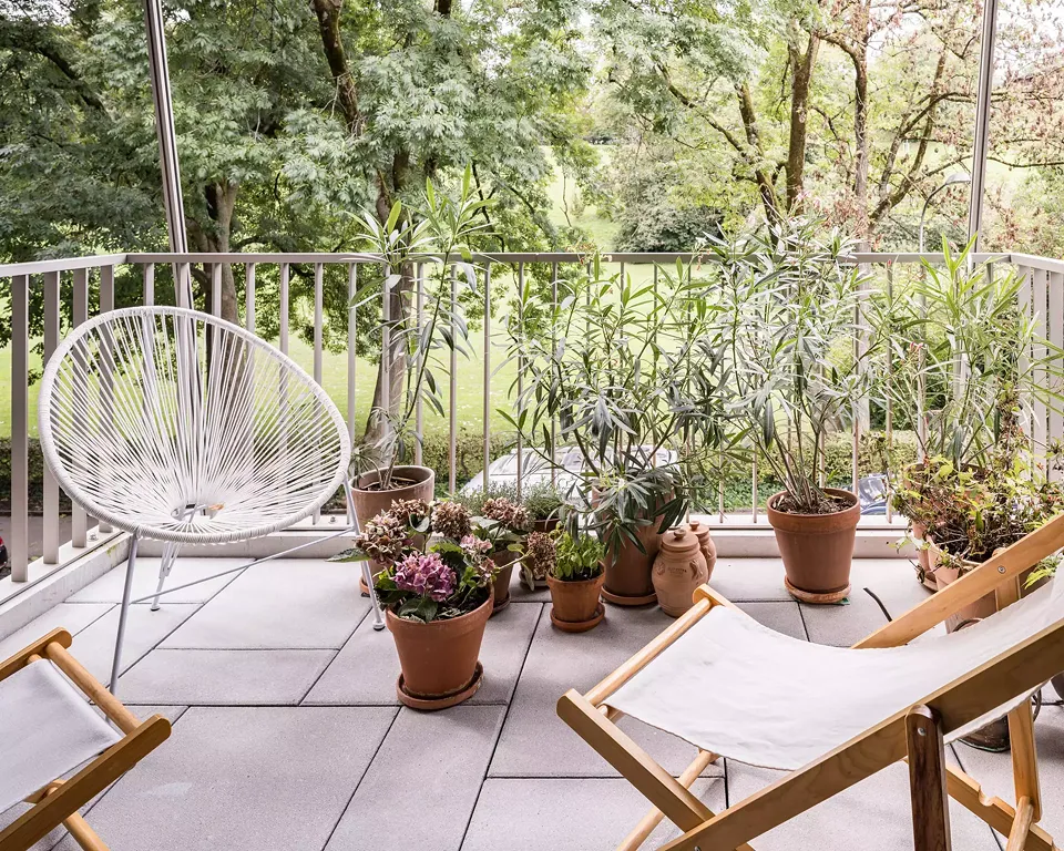 Balcon habité