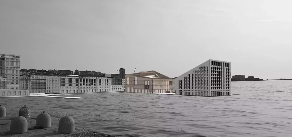 Aussenansicht vom Meer aus
