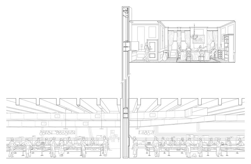 Kitchen, Collective Analysis – Kitchens of the Waldorf Astoria Hotel, Schultze & Weaver, New York, USA, 1931