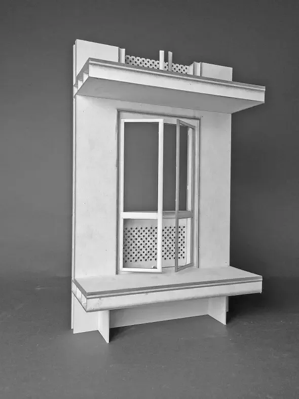 Fassadenmodell Fensterdetail innen