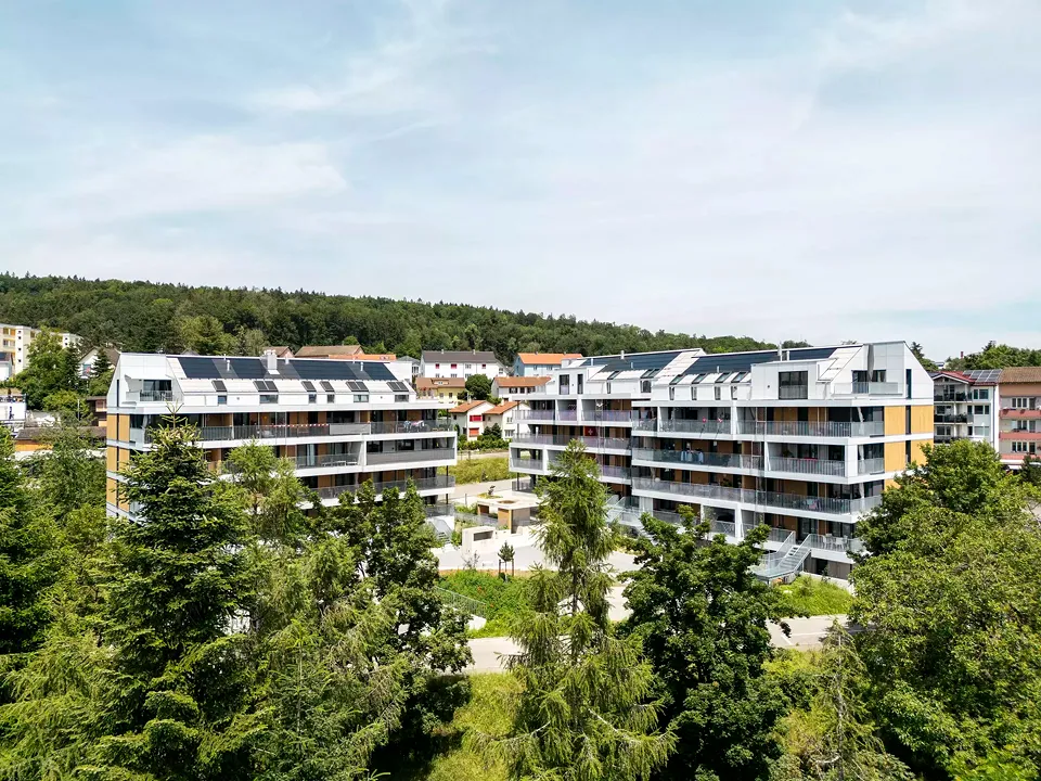 Aussenansicht Wohn Siedlung Brunnenwiesenstrasse