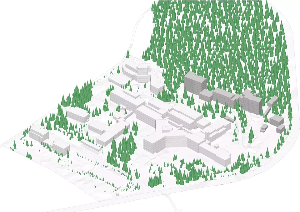 Areal Hochgebirgsklinik Stand 2014