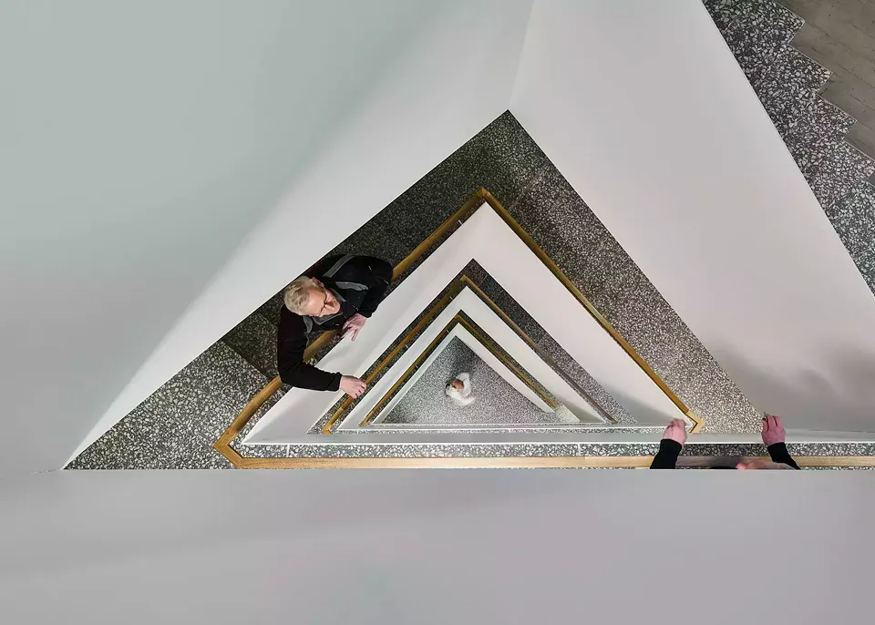Cage d’escalier vue de dessus
