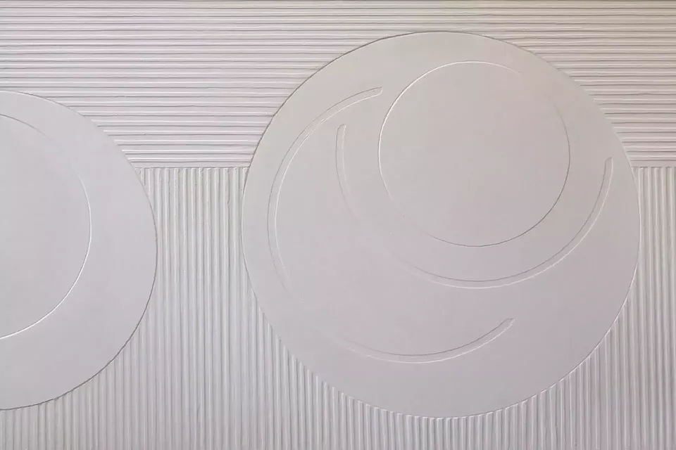 Detail Sgraffito Empfangstheke