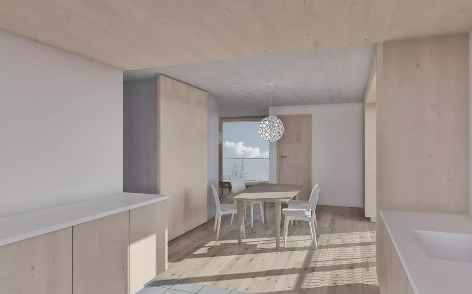 Vue depuis la cuisine